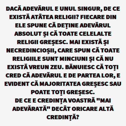 De ce dacă…?