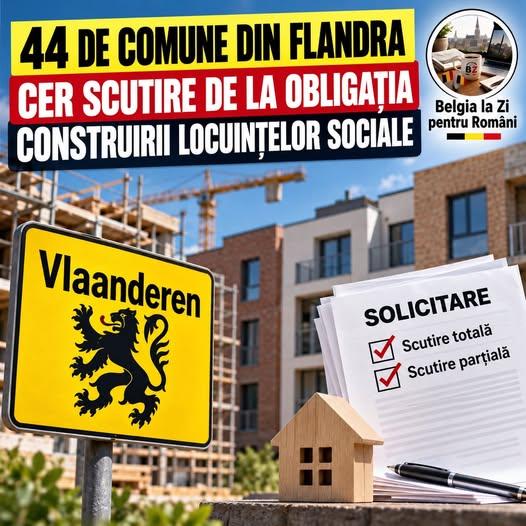 4 de comune din Flandra, Belgia, cer să construiască mai puține locuințe sociale